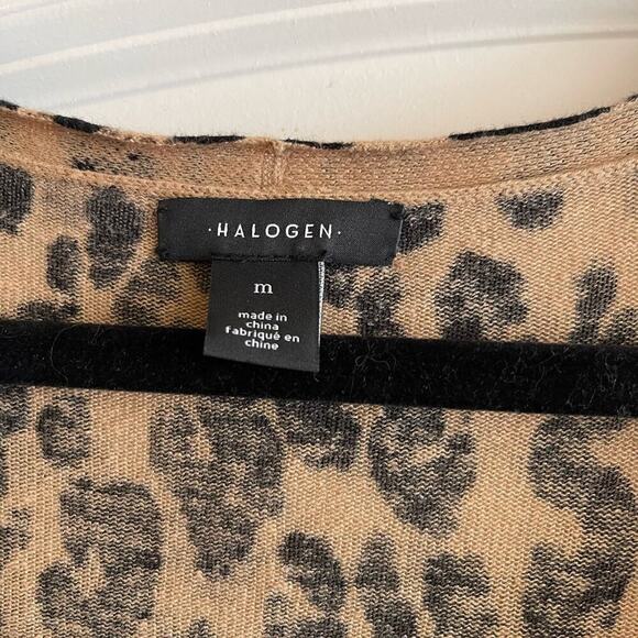 Halogen cardigan leopard design - 2 side slits - Picture 4 of 5